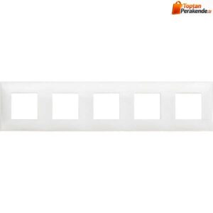 Bticino-Classia-Polimer-Plastik-Cerceve-5X2M-Beyaz.jpg Bticino Classia Polimer Plastik Çerçeve 5X2M Beyaz
